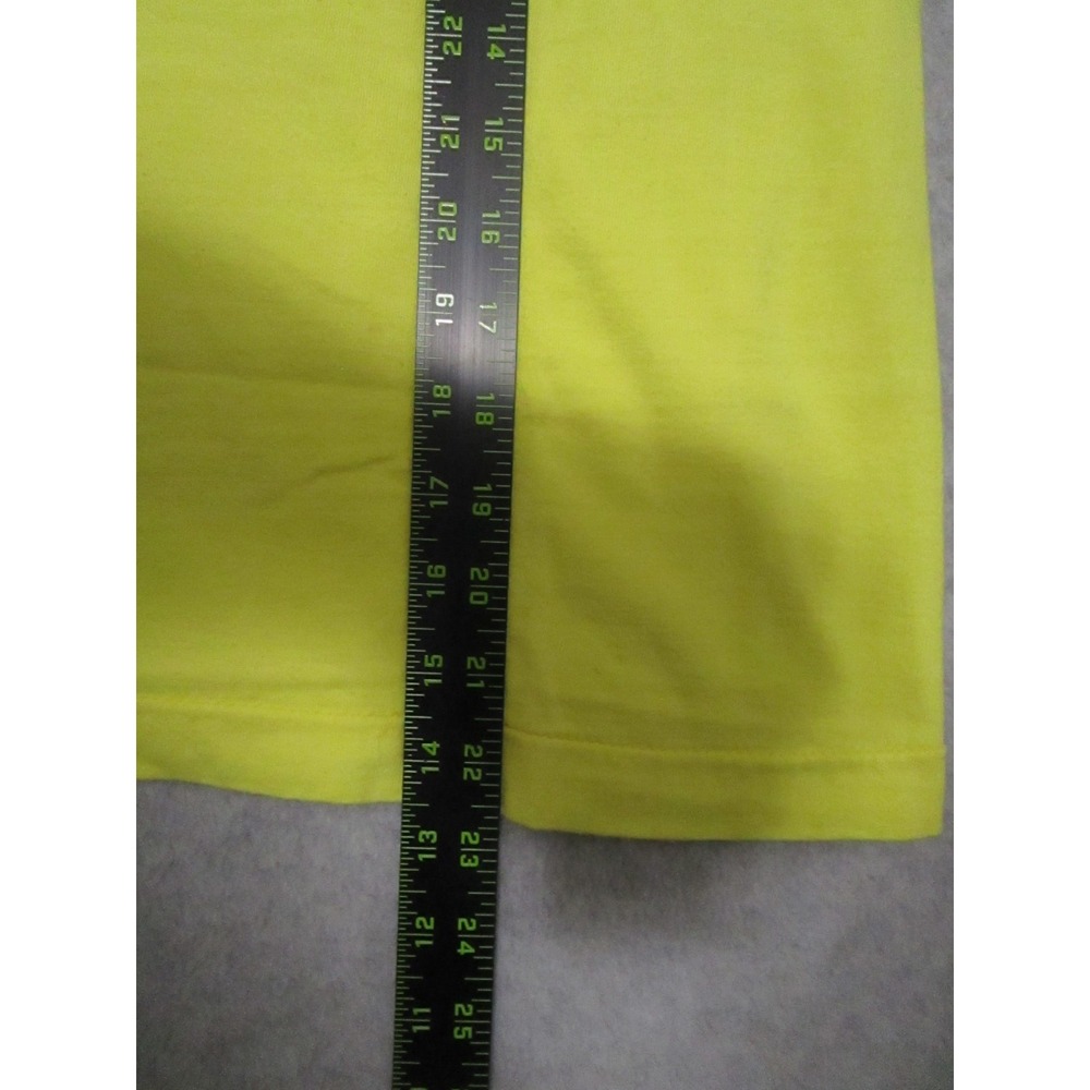Vintage Selvedge Pocket Shirt‎ Mens M Yellow Vibrant Single Stitch 90s Boxy Fit - Picture 8 of 9